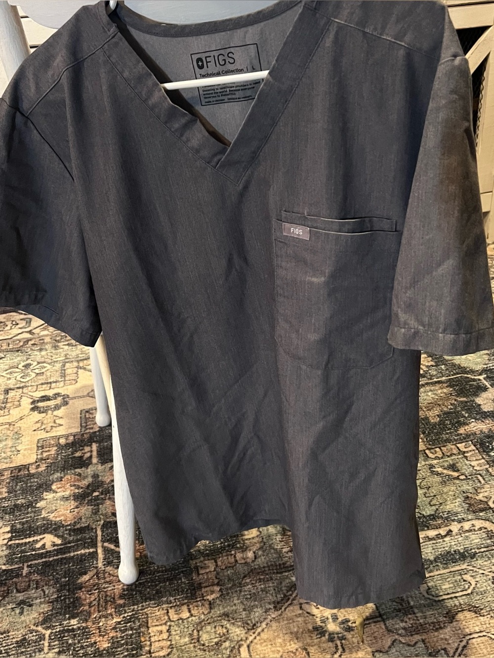 Figs Graphite scrub set